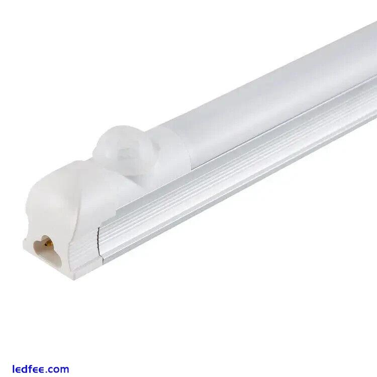 2xLED T8 Integrated Tube/Batten light 4ft with PIR Sensor, 18w,(set of 2 Lights) 1 