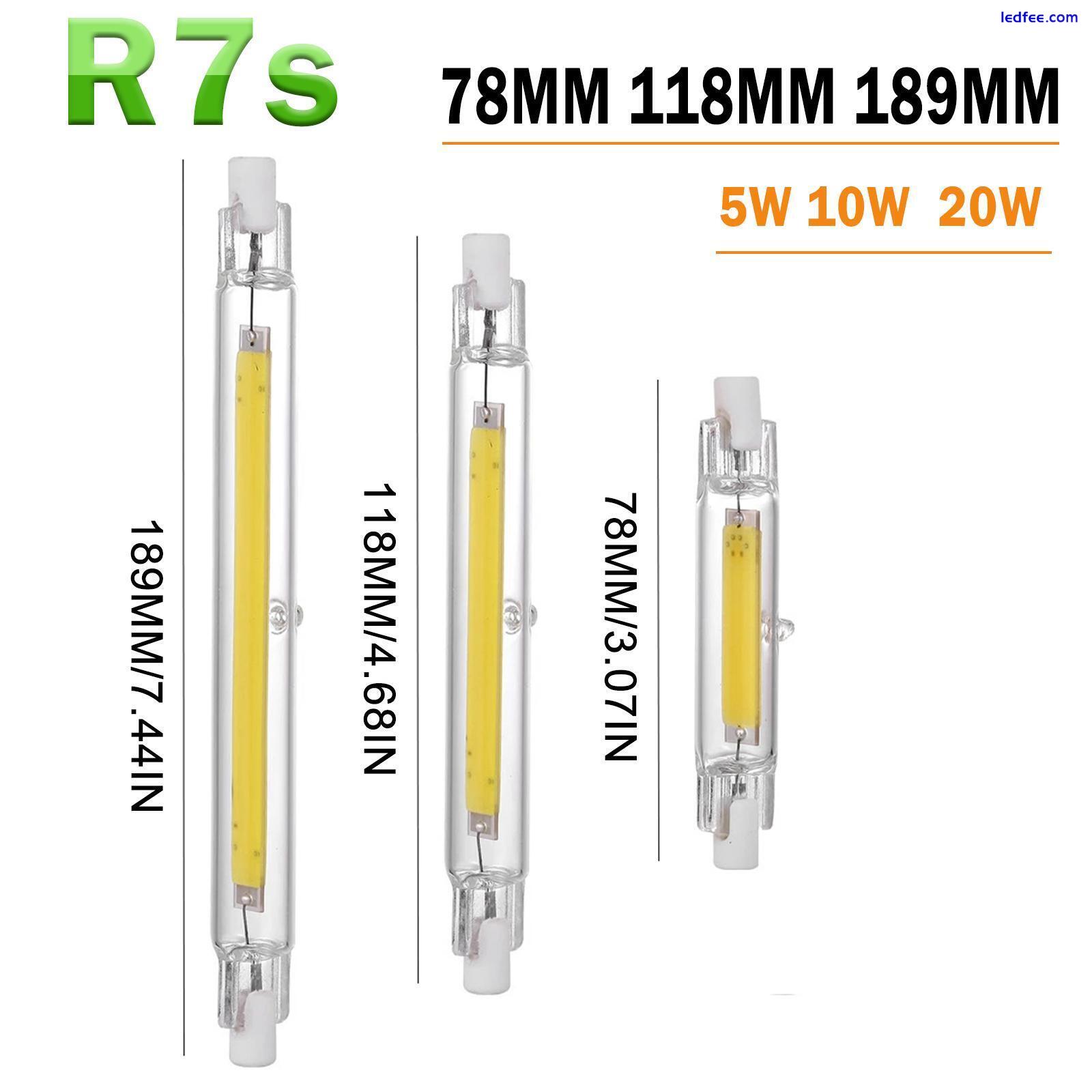 R7S LED Glasröhre COB Birne 78MM 5W 118MM 10W R7S Mais Lampe J78 J118 0 