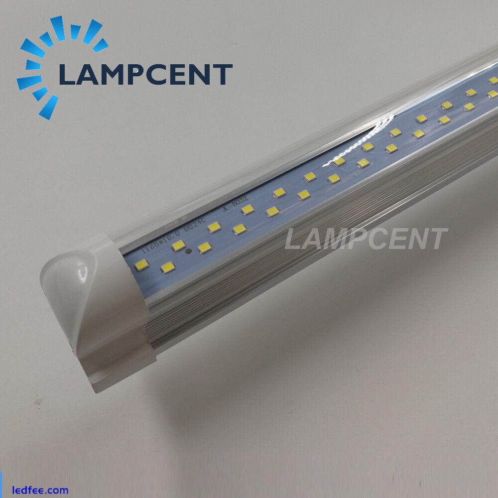 8/Pack T8 LED Shop Light Fixture 2,3,4,5,6,8FT Integrated D-shape LED Tube Bulb 3 