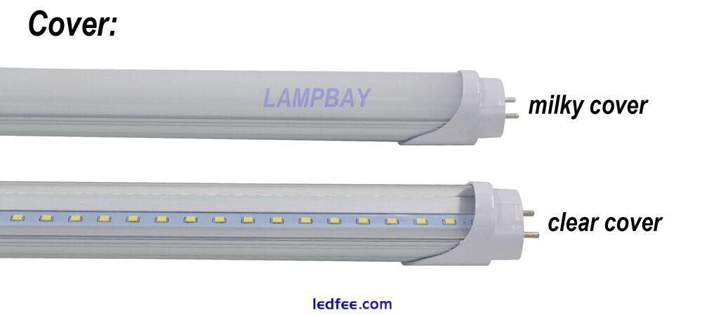 2-50/pack Dimmable 20W 24W LED Tube Bulb 4FT 1.2M 48