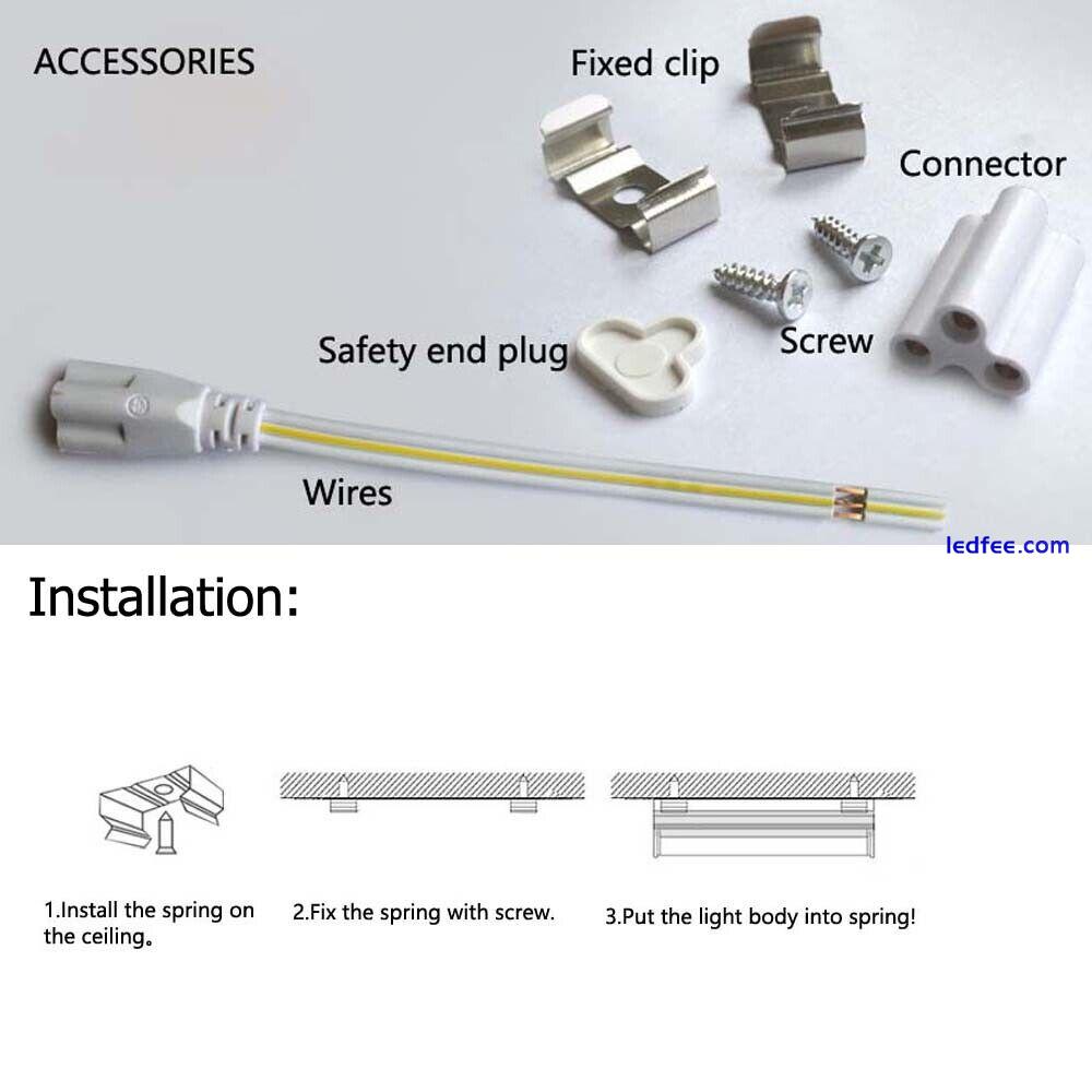 GOCuces 2FT T5 LED Tube Light Indoor Ceiling Wall Shop Lights 3000K 6500K 5 