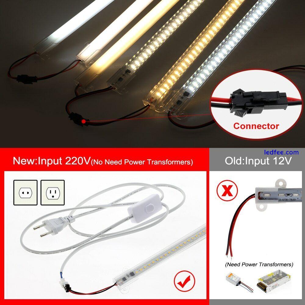 LED Tube Light AC220V 50cm 72LEDs High Brightness Night Bar 2835 Strip lamp 1 