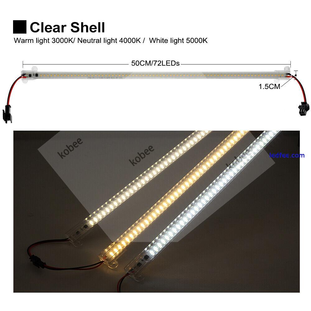 LED Bar Light 220V 8W 30cm 50cm 72LEDs 2835 LED Rigid Strip LED Fluorescent Tube 2 