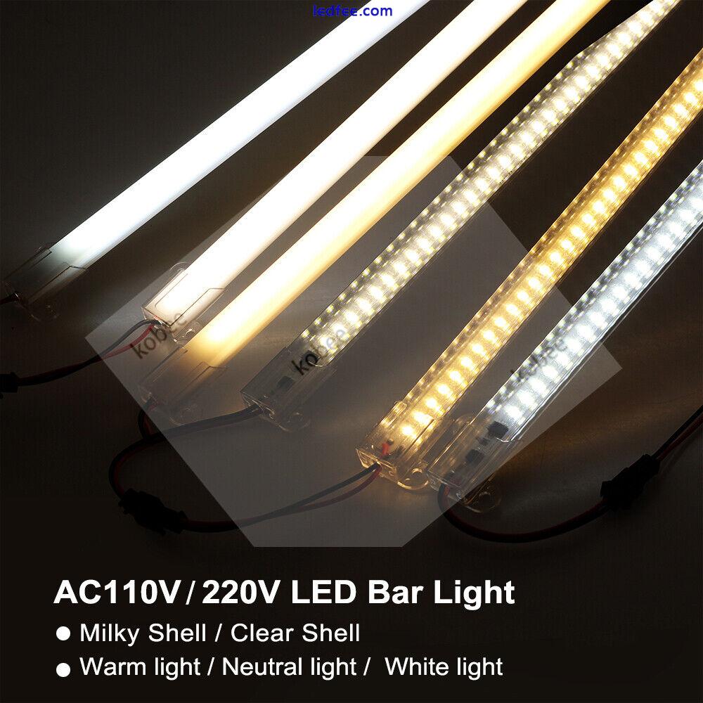 LED Bar Light 220V 8W 30cm 50cm 72LEDs 2835 LED Rigid Strip LED Fluorescent Tube 4 