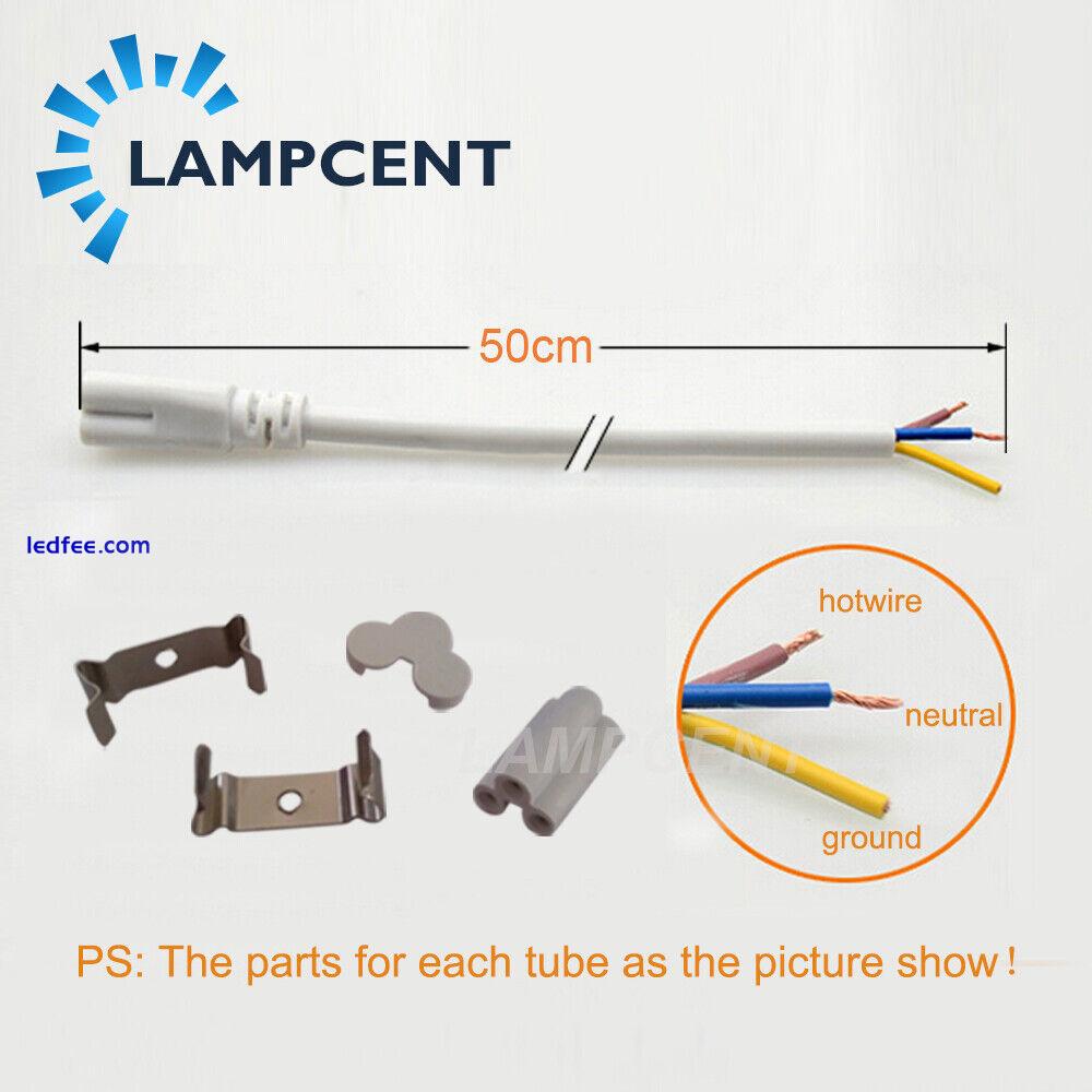 20-100/Pack T8 Integrated LED Tube 2,3,4,5,6,8FT 6500K LED Shop Lighting Fixture 1 