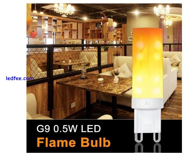 4 Pack 360 Degree G9 Flame Lamp LED Light Bulb 0.5W Energy Class A 1 