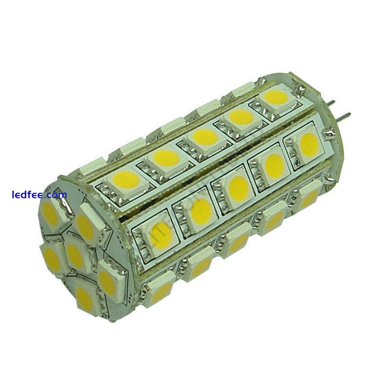 G4 30SMD 12v 24v (10-30v) DC 6W Tower Warm White LED Bulb Caravan Boat 0857 0 