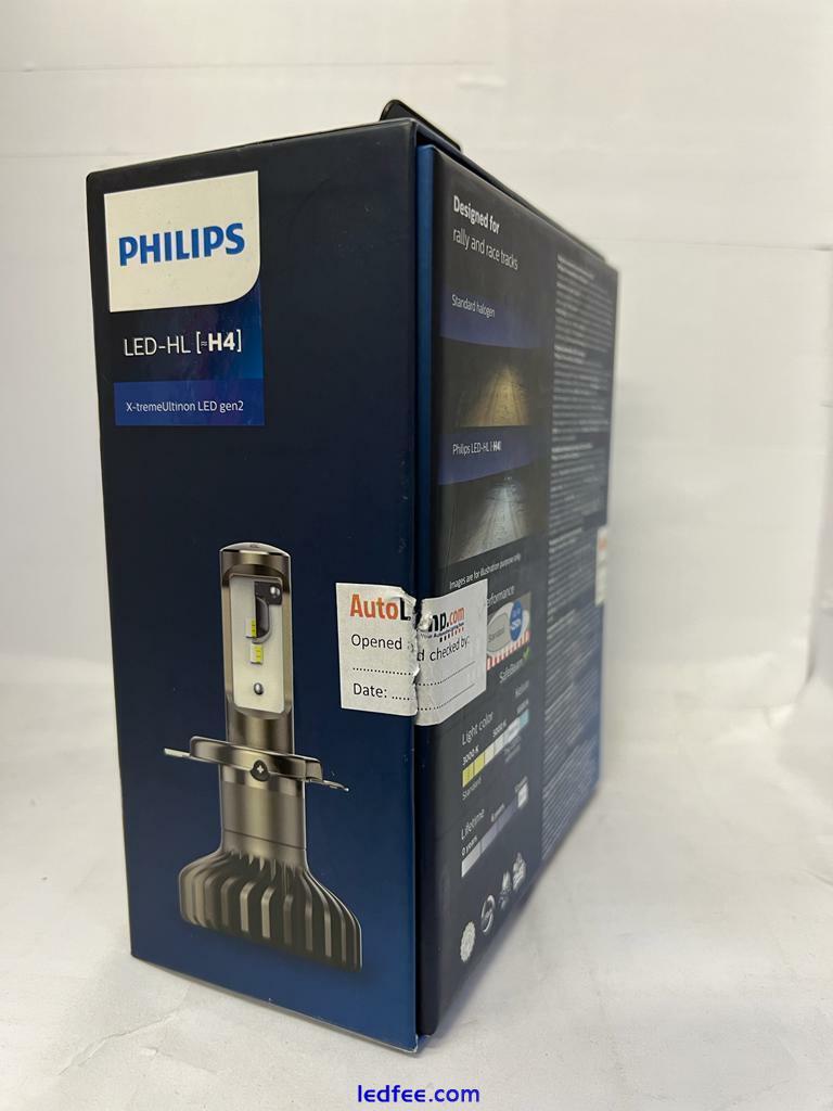 SALE! PHILIPS LED H4 X-tremeUltinon Gen2 Headlight Bulbs 11342XUWX2 #101 4 