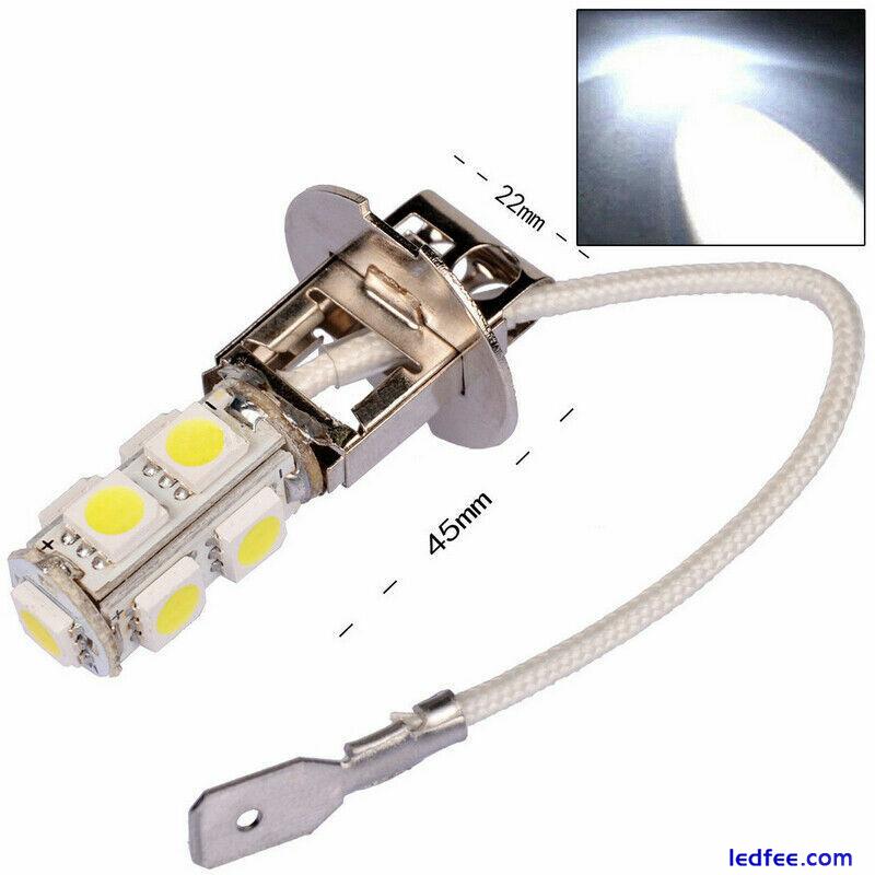 2x H3 LED BULBS WHITE HEADLIGHT FOG LIGHTS DRIVING CORNERING BULBS 1 