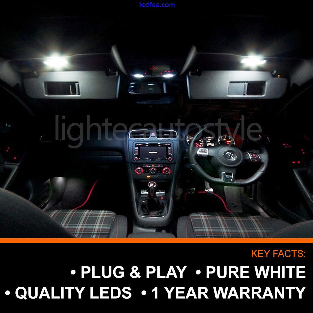 For VW Golf MK6 14/pc LED Interior Light UK Upgrade Kit Xenon White Bulb Set 0 