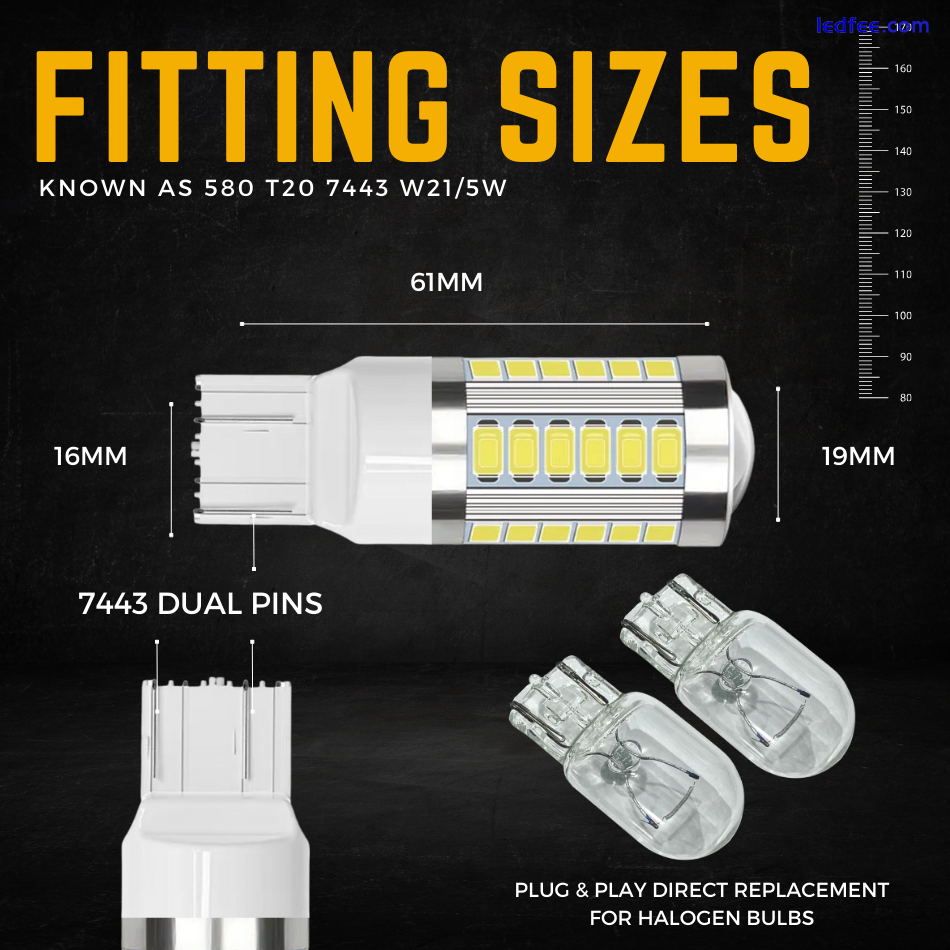 For Opel Zafira Tourer DRL Led 33 Smd White Upgrade Daytime Running Lights Bulbs 1 