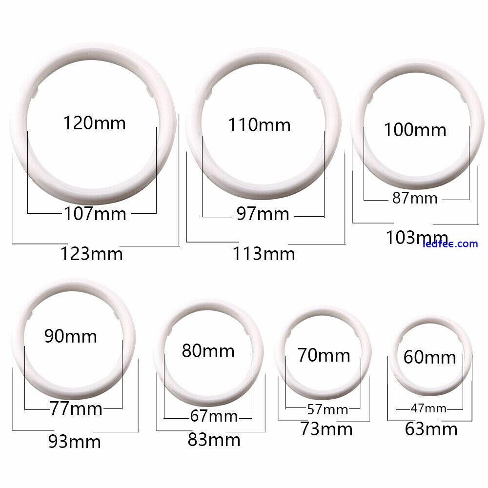 60mm/70mm/80mm/90mm/100mm/110mm Car COB LED Angel Eyes Halo Ring Fog Light Lamps 4 