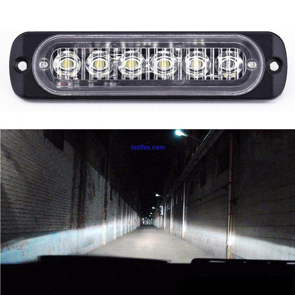 Car Auto SUVs 6 LED DRL Daytime Running Fog Light Headlight Flash Light Parts 0 