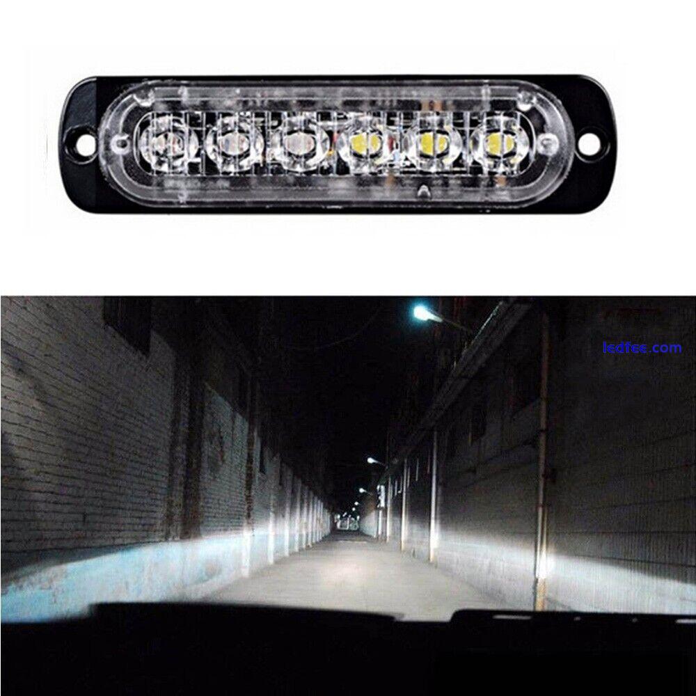 Car Auto SUVs 6 LED DRL Daytime Running Fog Light Headlight Flash Light Parts 3 