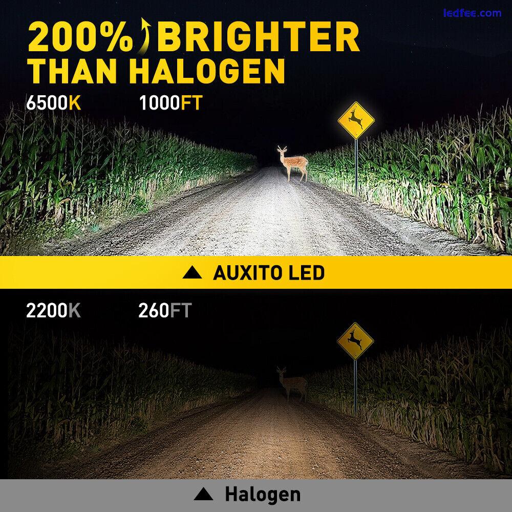 AUXITO LED Headlight H1 High Low Beam Bulb FANLESS Kit Bright White 22000LM Mini 0 