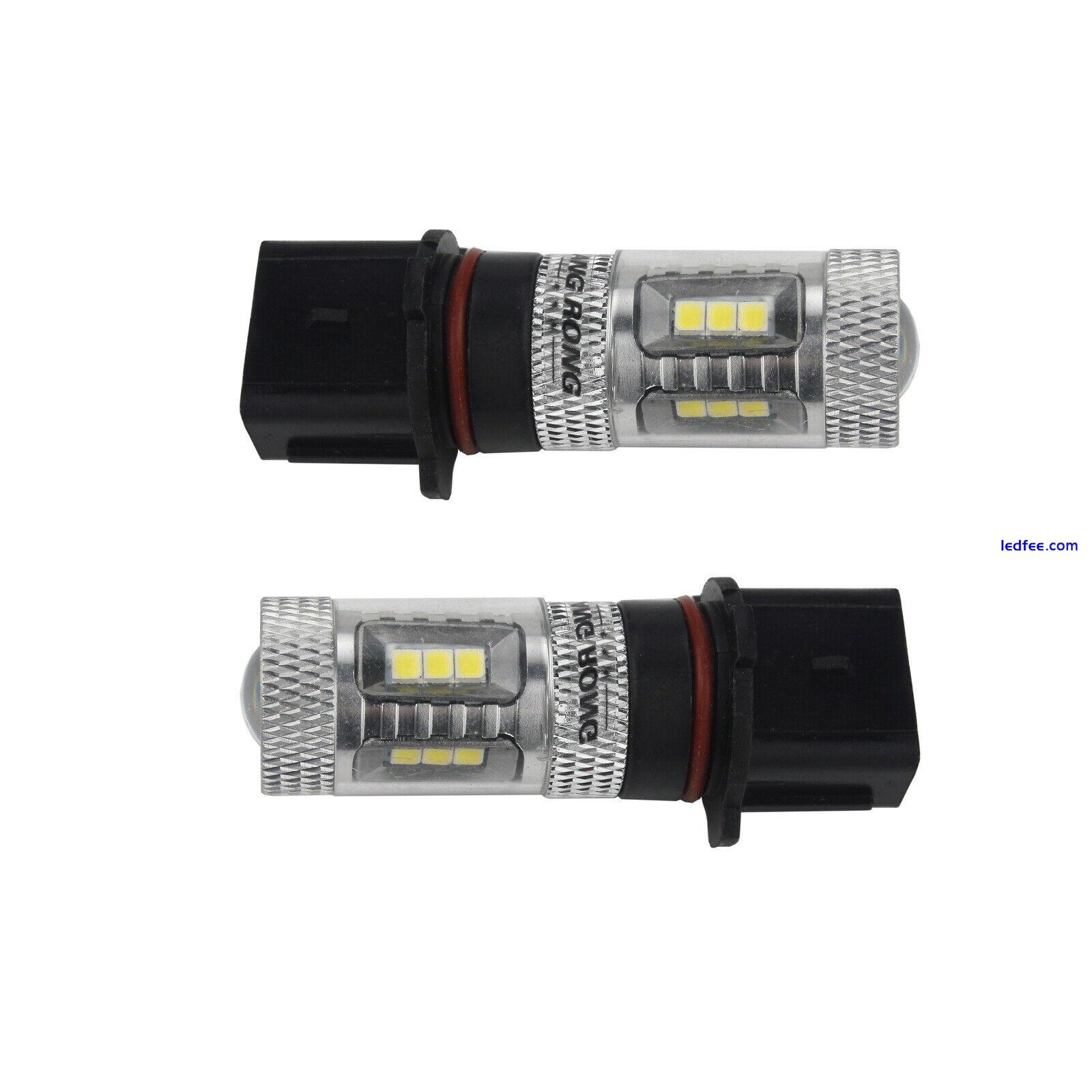 2X For Audi Q5 LED P13W Headlight Daytime Running Fog Light Bulbs White 15W DRL 1 