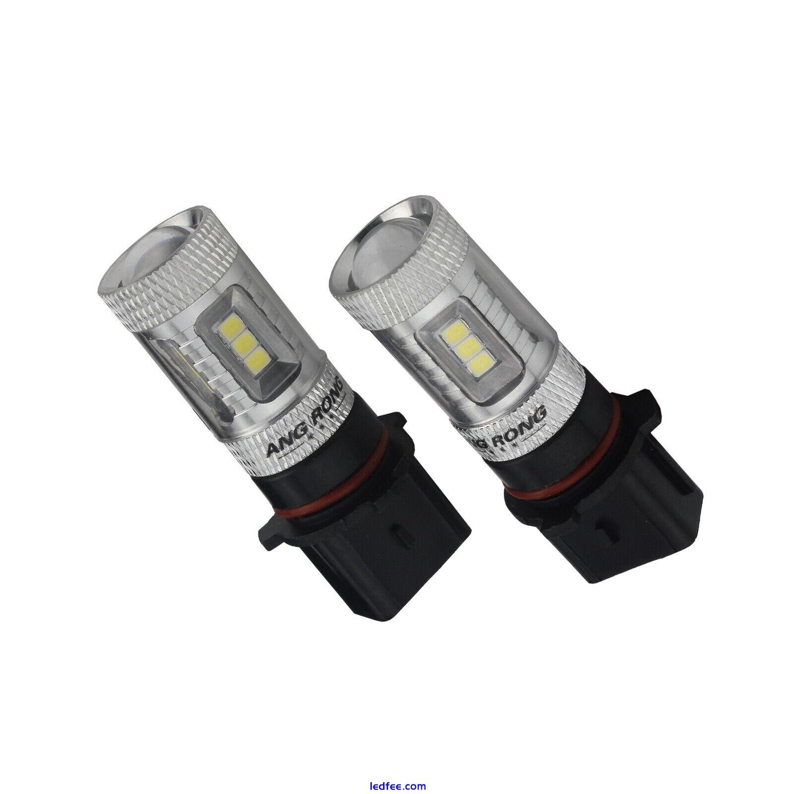 2X For Audi Q5 LED P13W Headlight Daytime Running Fog Light Bulbs White 15W DRL 2 