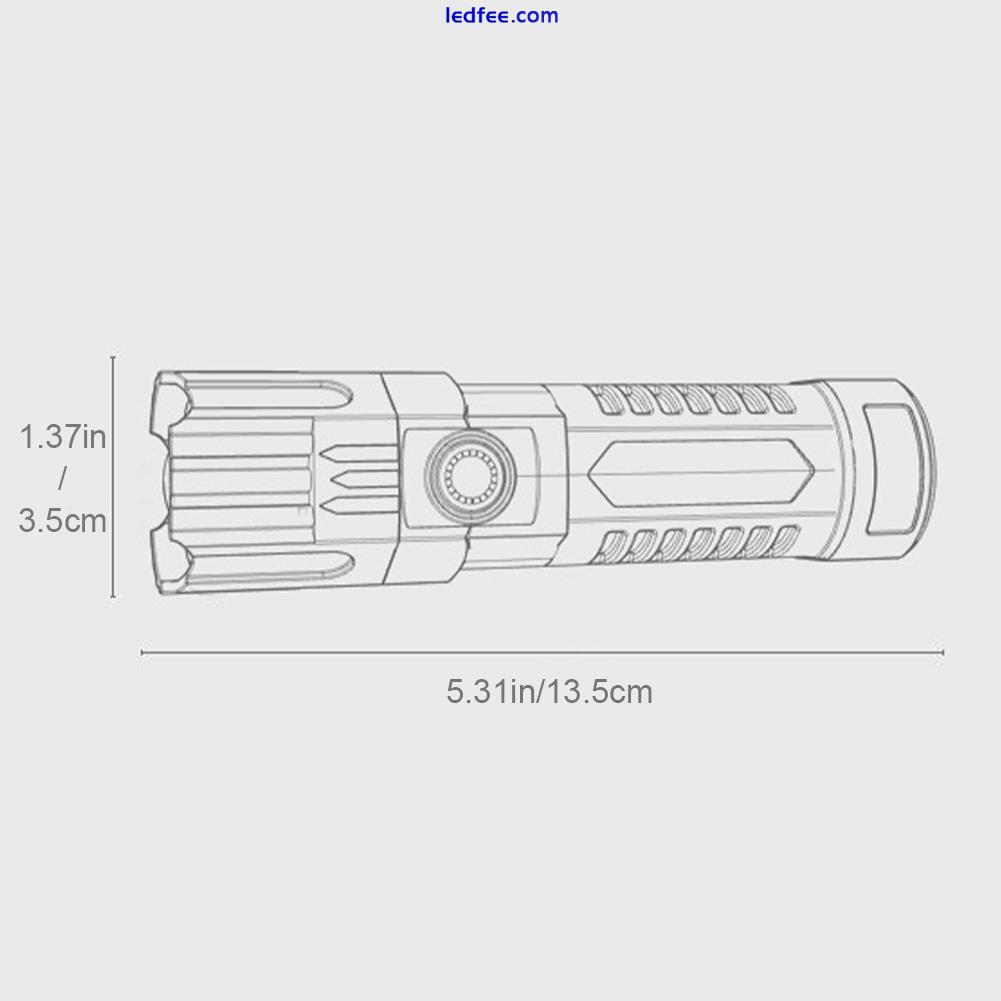 100000lm Flashlight High Powered LED Tactical Torch Ultra Bright 2024 NEW 3 