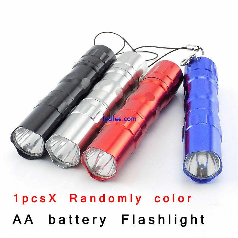 Mini Led Flashlights Waterproof AA Battery Small Flash Torch Lights for Camping 1 