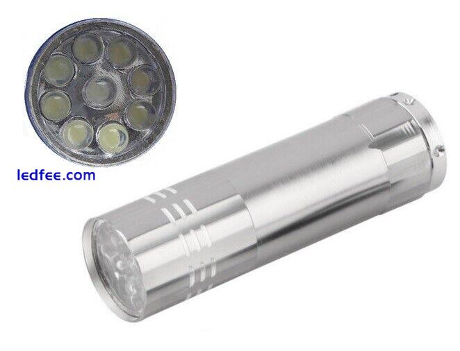 Prism® Super Bright Mini Torch - Small, Light Weight Flashlight - 9 bright LEDs 5 