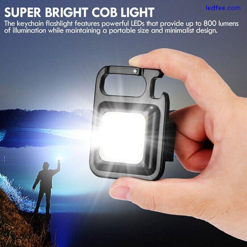 Super Bright 2500000LM LED Tactical Key Torch Rechargeable High Power Flashlight 4 