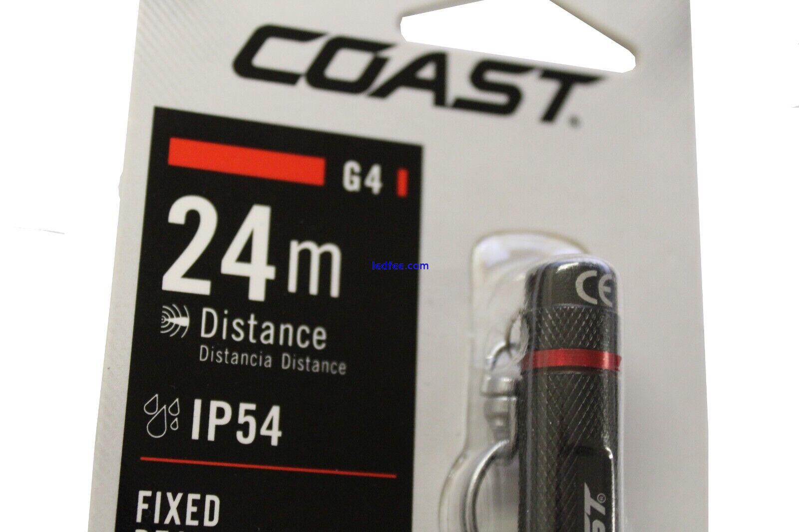 Coast Torch 19 Lumens 24m Range 45min Battery Life Fixed Beam System Keyring G4 2 