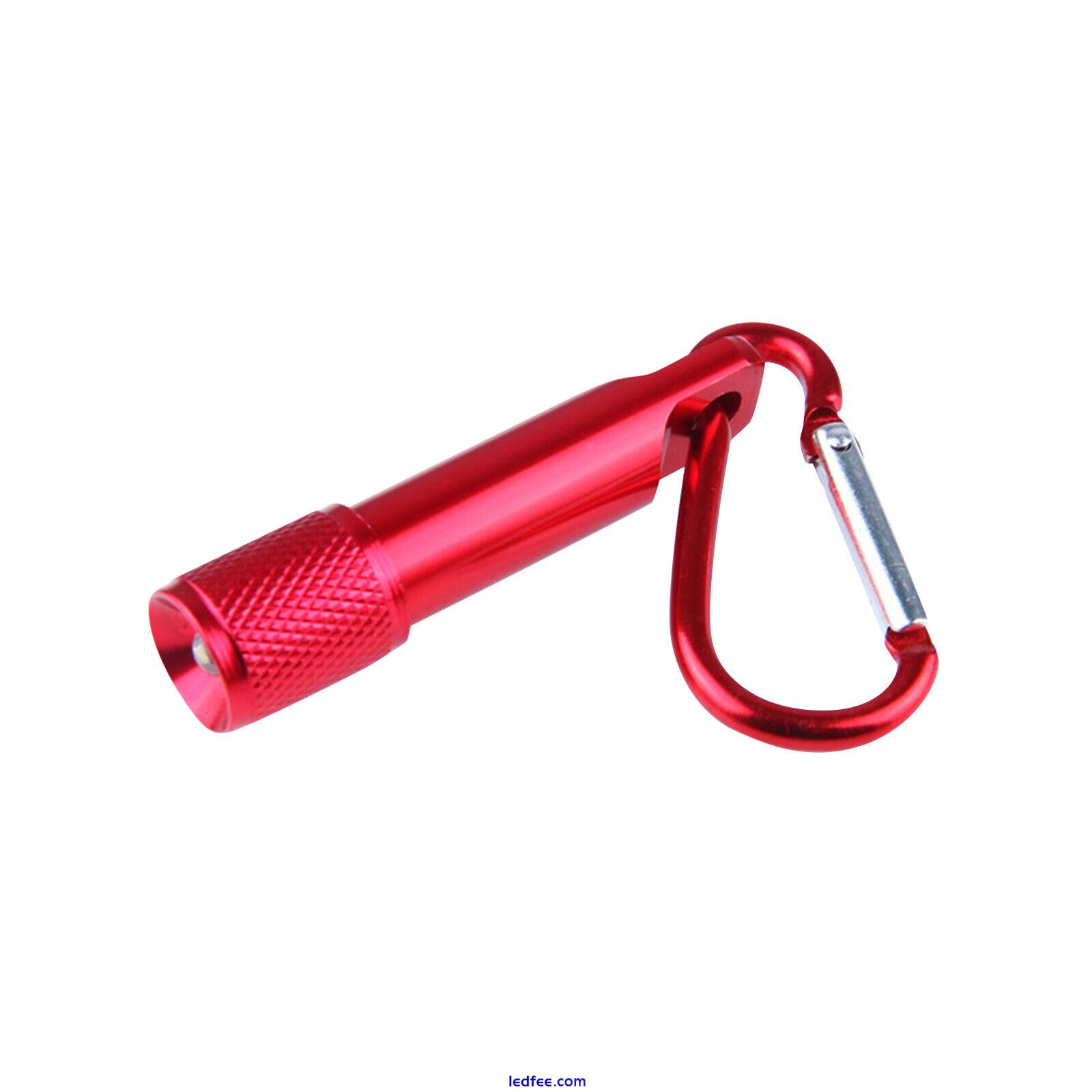 Portable Mini Waterproof LED Flashlight Carabiner Daily Small Flashlight 0 