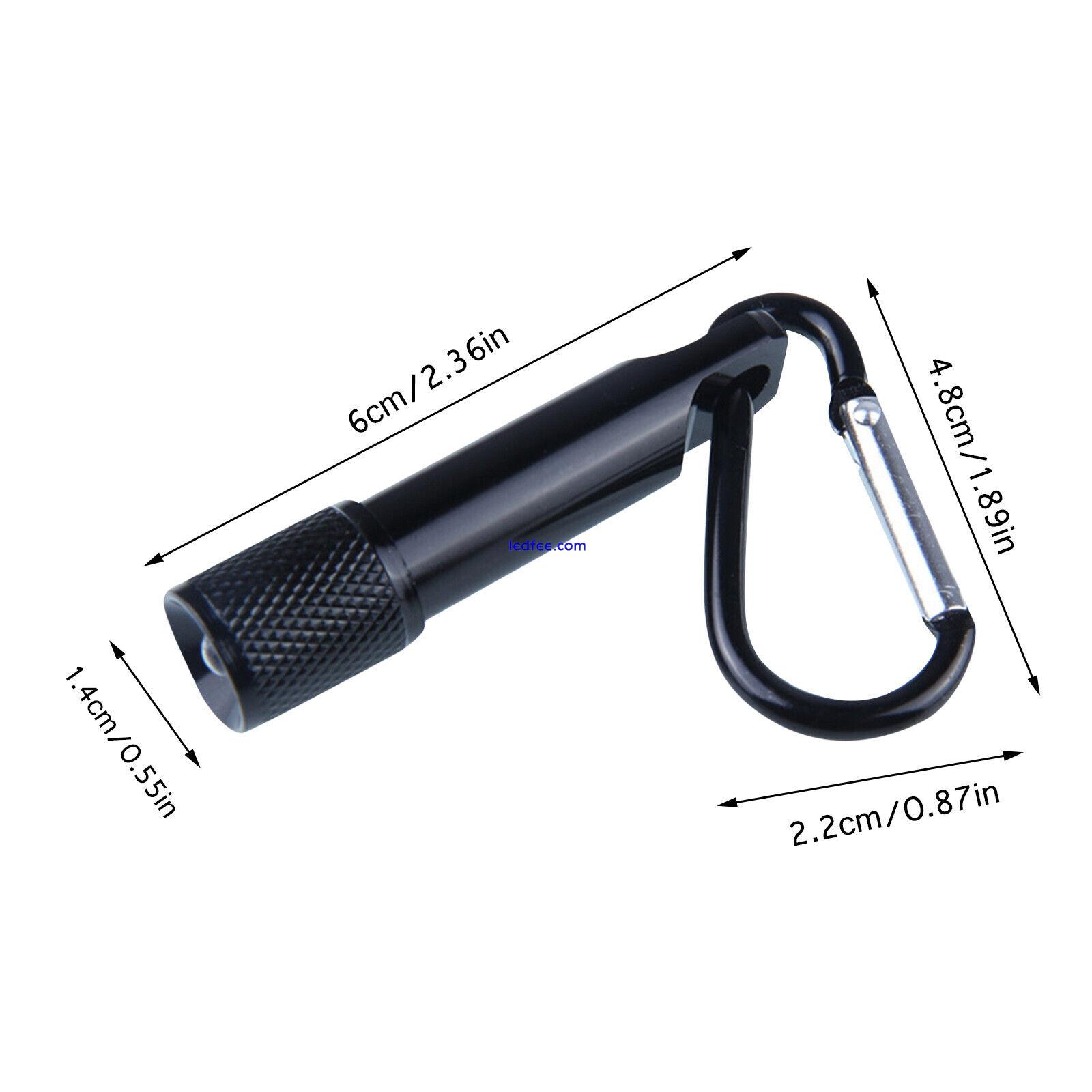 Portable Mini Waterproof LED Flashlight Carabiner Daily Small Flashlight 5 