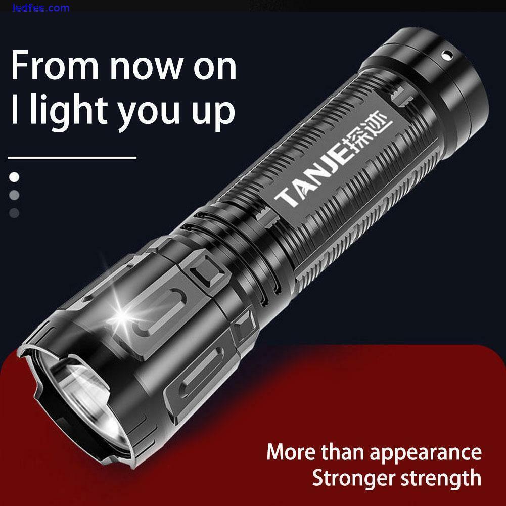 USB Rechargeable LED Pen Torch Flashlight Lamp 2W Super Bright Pockets B3N2 T5A5 5 