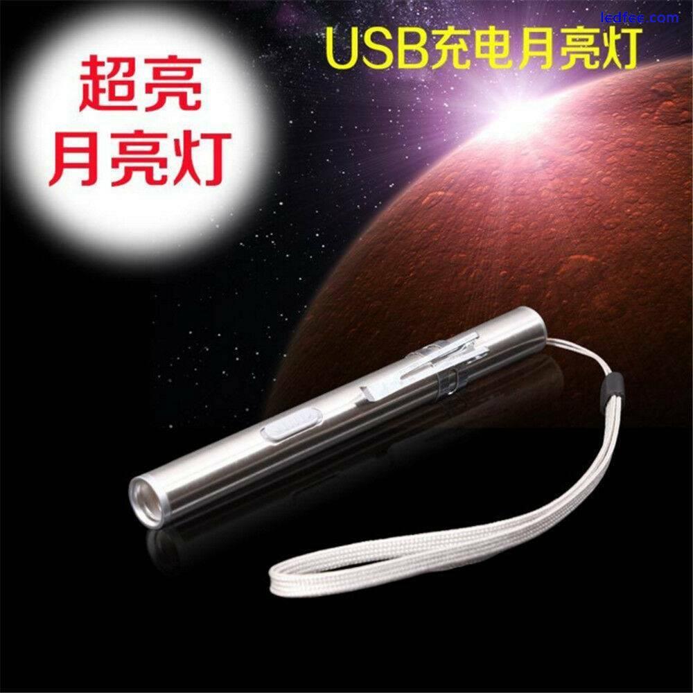 8000Lumens Portable Super Bright Led USB Rechargeable Pen Pocket Torch Lamp 4 