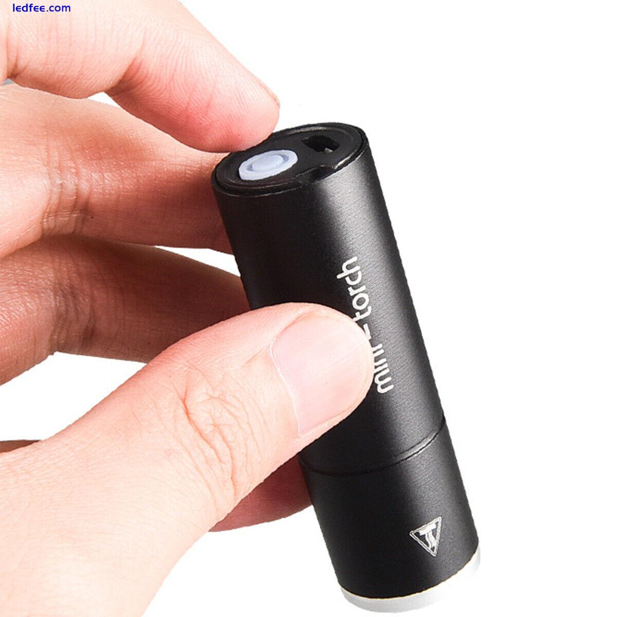 LED Torch Lamp Pocket USB Rechargeable Mini Camping Light lamp Bright Flashlight 3 