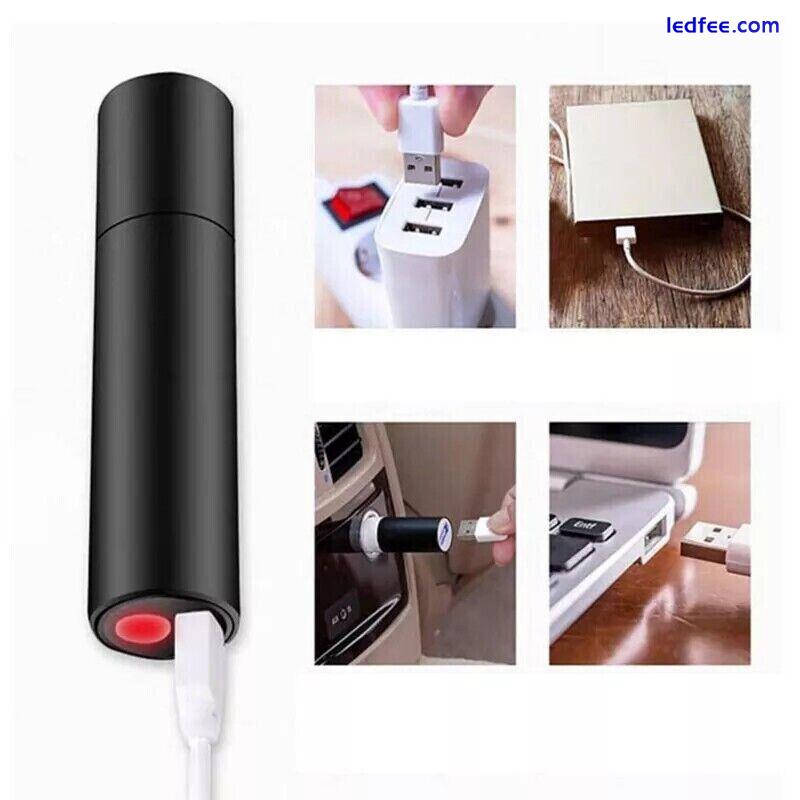 3 Mode Rechargeable LED Pen Torch Flashlight Lamp Super Bright Mini Pocket UK 1 