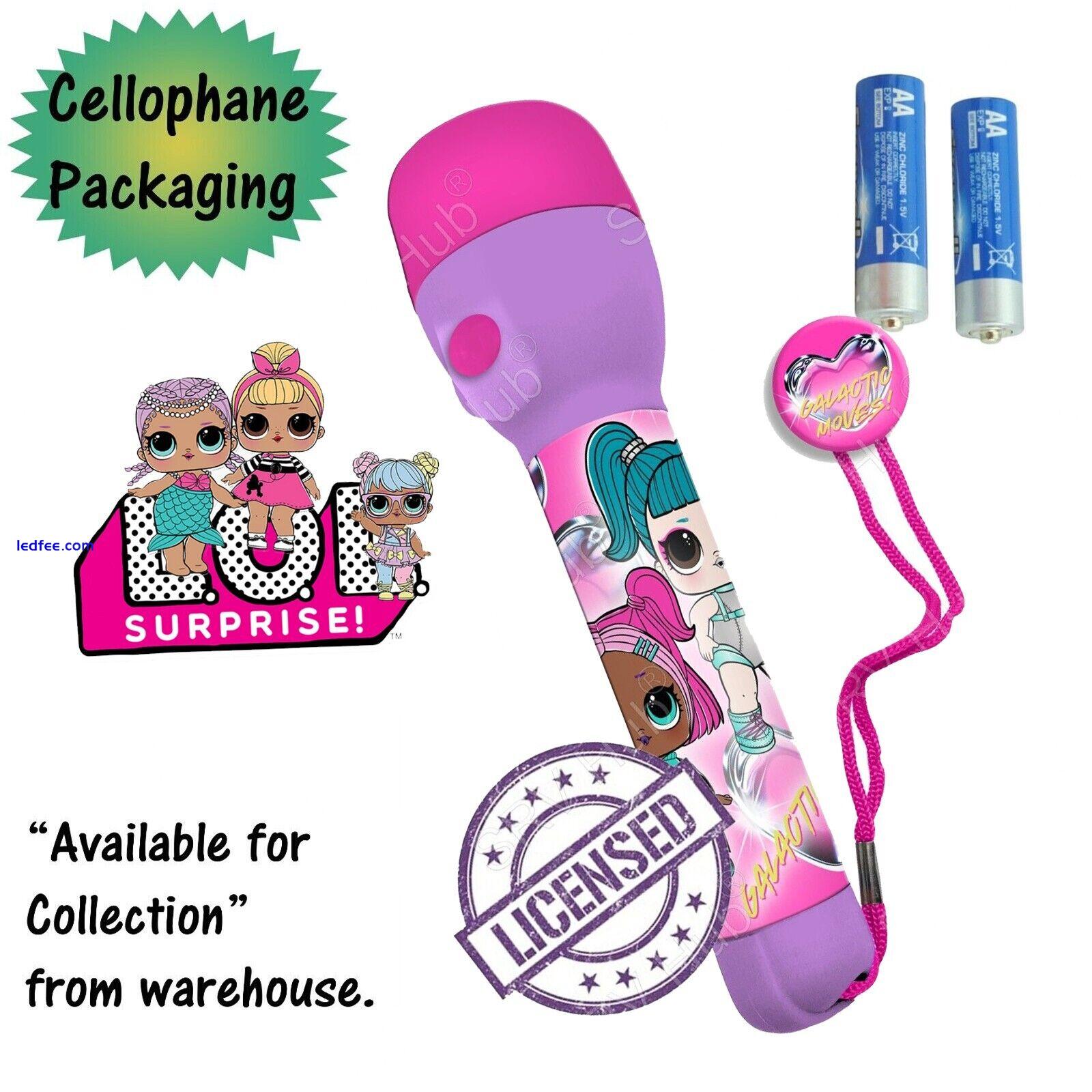 Licensed Kids Battery Powered LED Big Torch Flashlight,Girls Boys Christmas Gift 0 