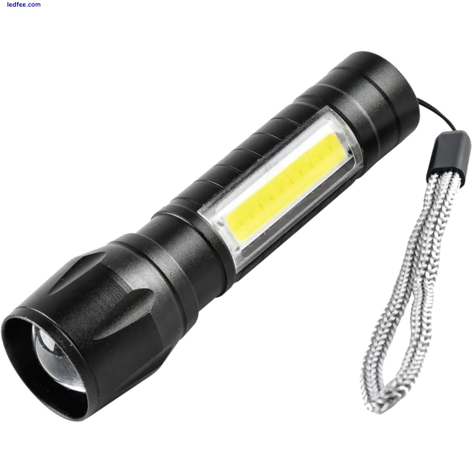 Dekton LED Torch 100 Lumens 100m Flashlight USB Rechargeable With Case 2 