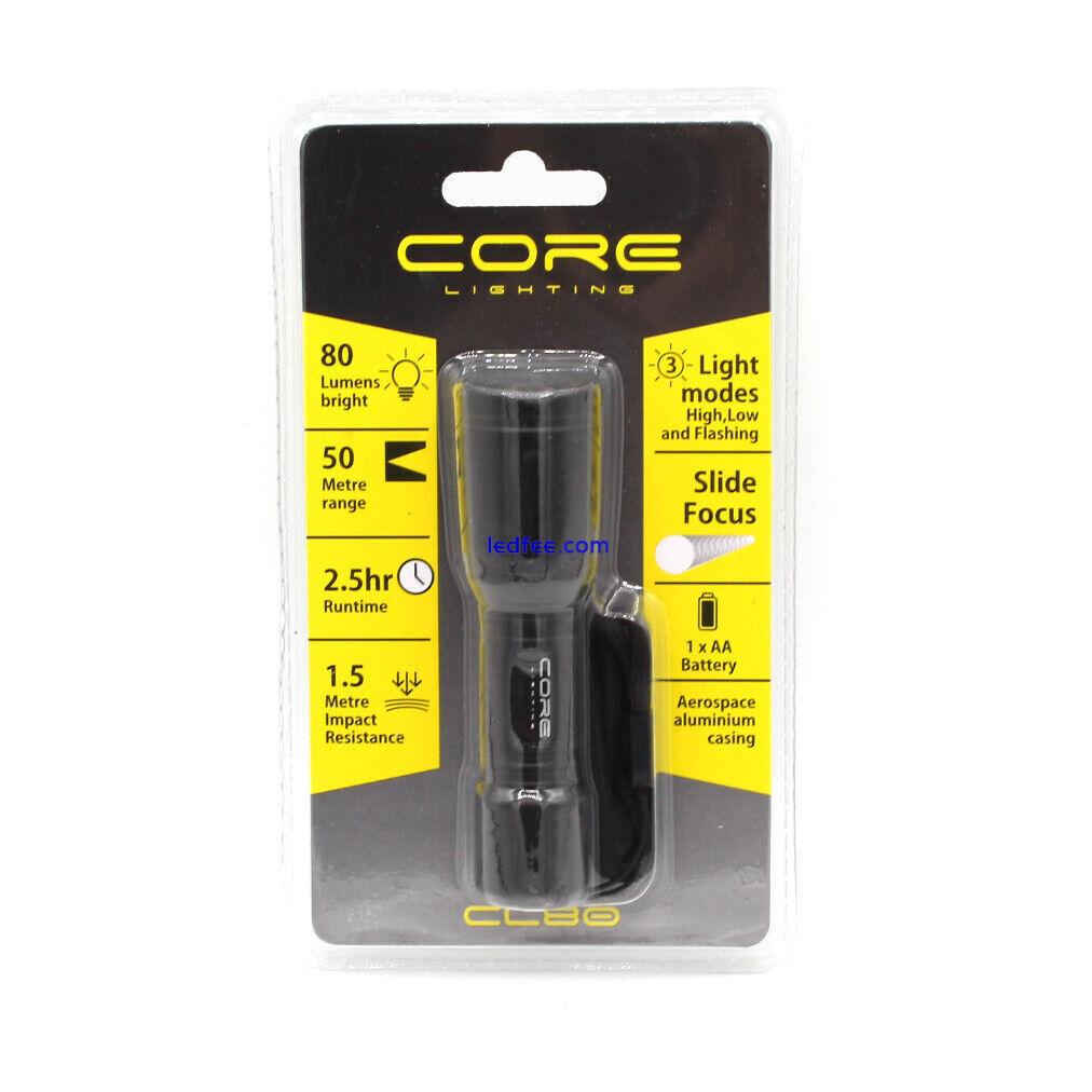 CORE LIGHTING CL80 LED TORCH - 3 LIGHT MODES HIGH LOW FLASHING - 50 METRE RANGE  0 