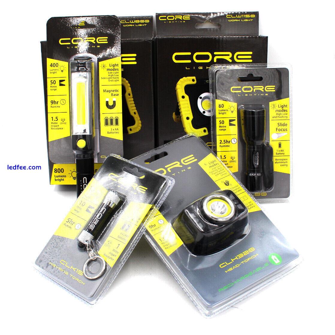 CORE LIGHTING CL80 LED TORCH - 3 LIGHT MODES HIGH LOW FLASHING - 50 METRE RANGE  1 