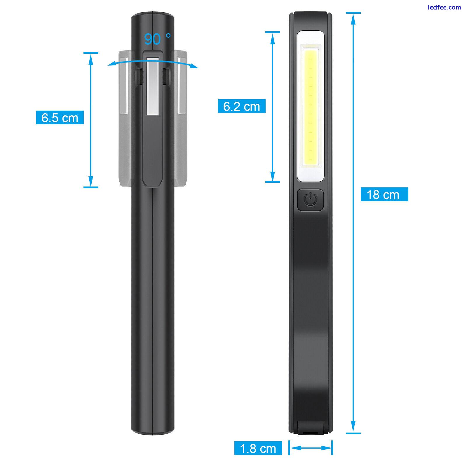 COB Work Light LED Torch Lamp Rechargeable Flashlight Magnetic Inspection Lights 5 