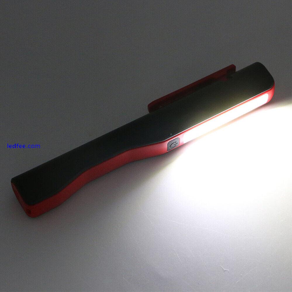 COB Work Light LED Torch Lamp Rechargeable Flashlight Magnetic Inspection Lights 2 