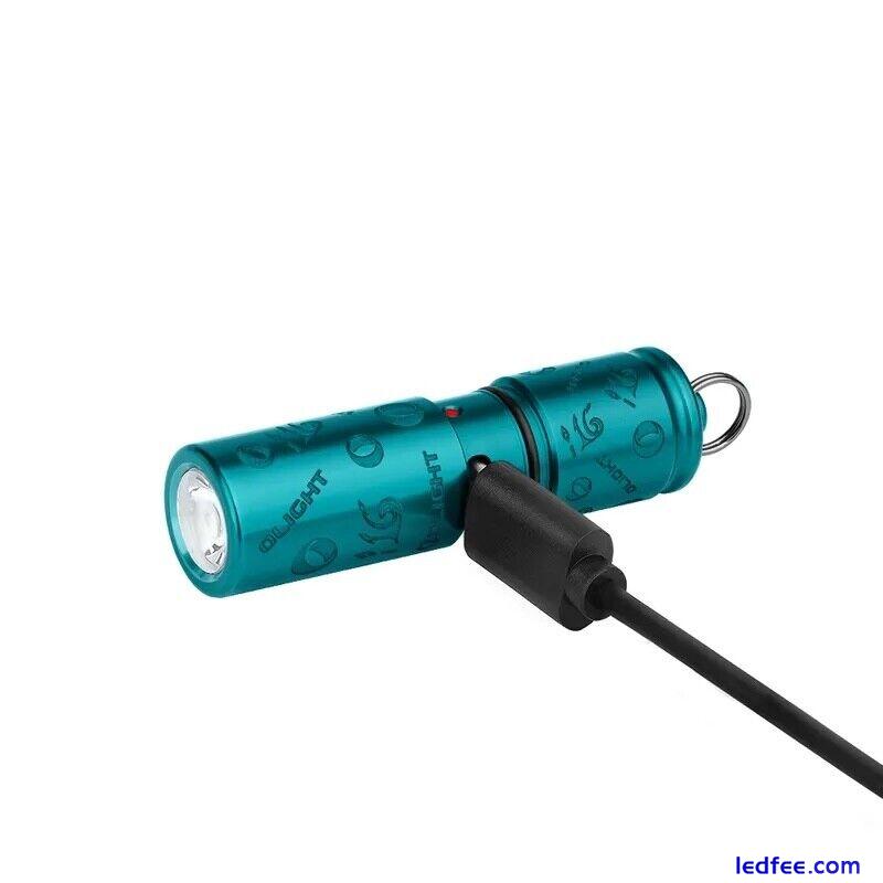 OLIGHT i16 Blue 16th Anniversary 180 Lumen LED Keychain Rechargeable Torch 3 