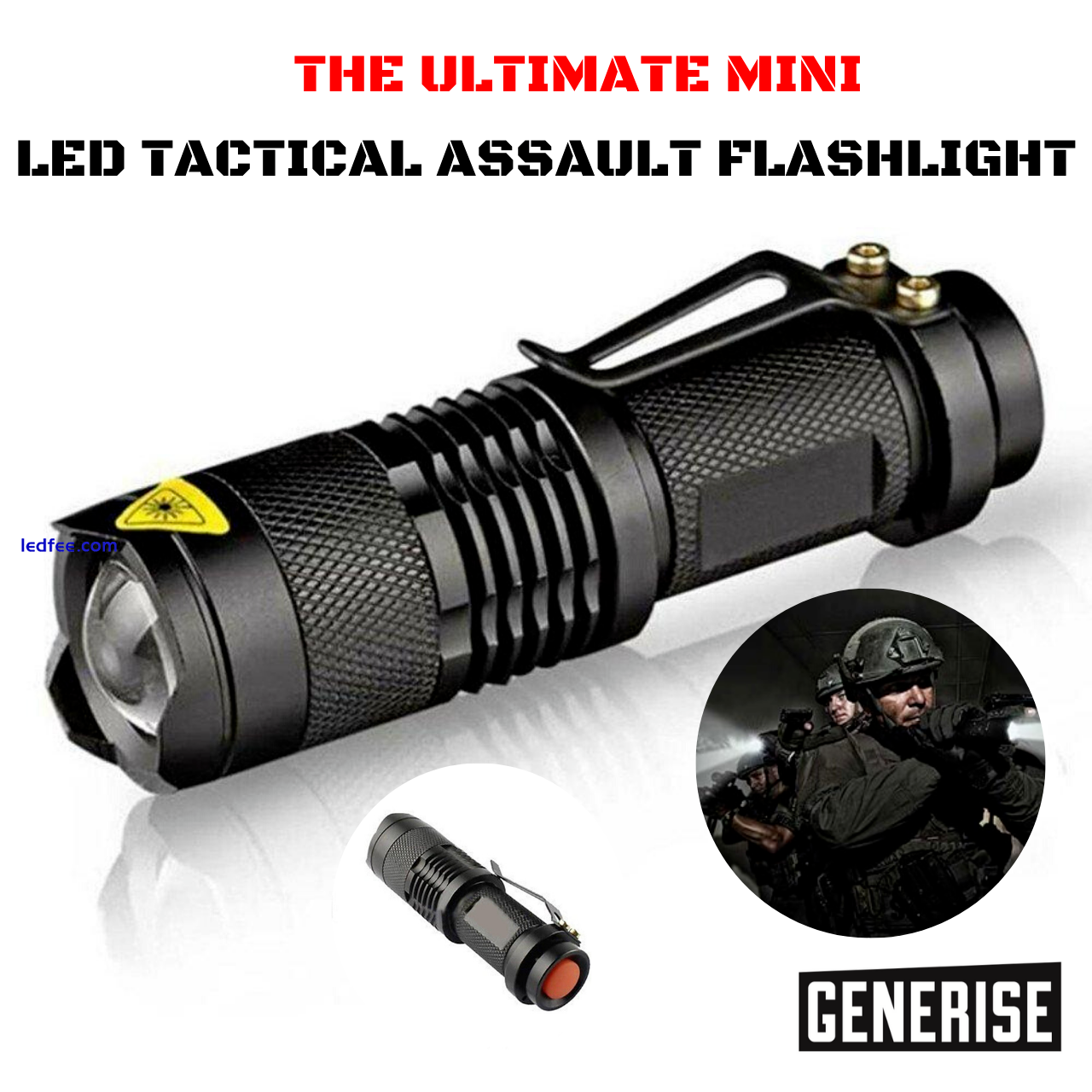 Mini SMALL TORCH light Handheld Powerful LED Pocket camping Flashlight Bright 0 