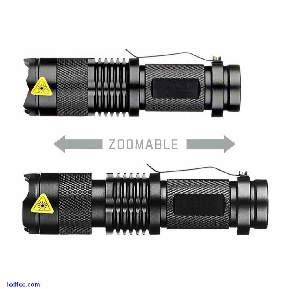 Mini SMALL TORCH light Handheld Powerful LED Pocket camping Flashlight Bright 3 