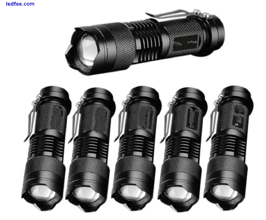  LED Green MINI 7W Torch 300LM 3 Mode Wearable Black Q5 Tactical Flashlight 2 