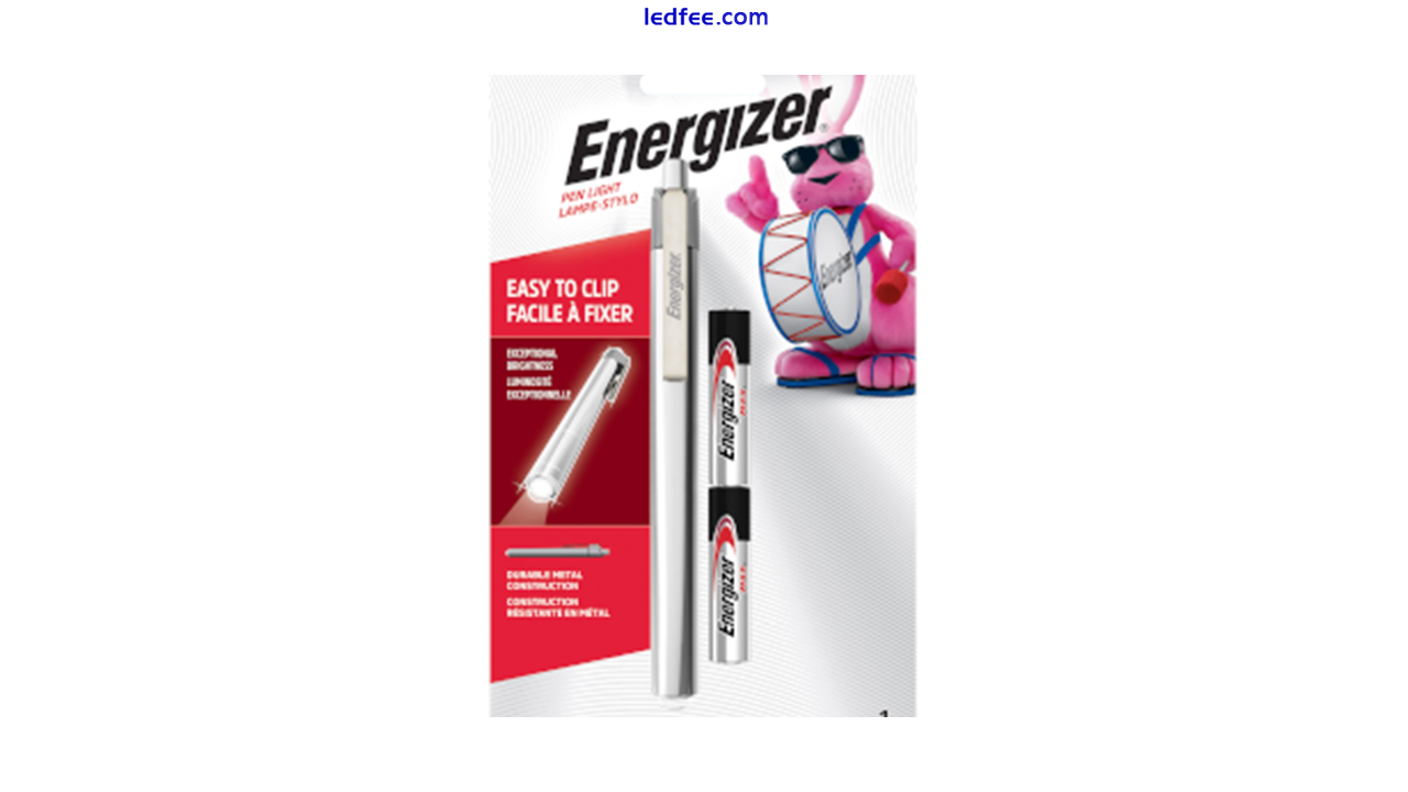 Energizer Metal Pen Light Torch Flashlight 35 Lumens 20H 2 x AAA Batteries Inc  0 