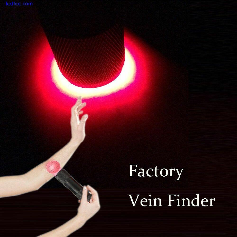 Portable LED Red Light Vein Finder Vascular Displaying Flashlight Viewer 5 