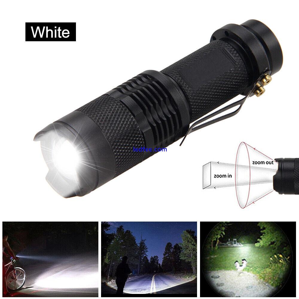 LED  Flashlight Military Grade Torch Small Super Bright Handheld Light 2 