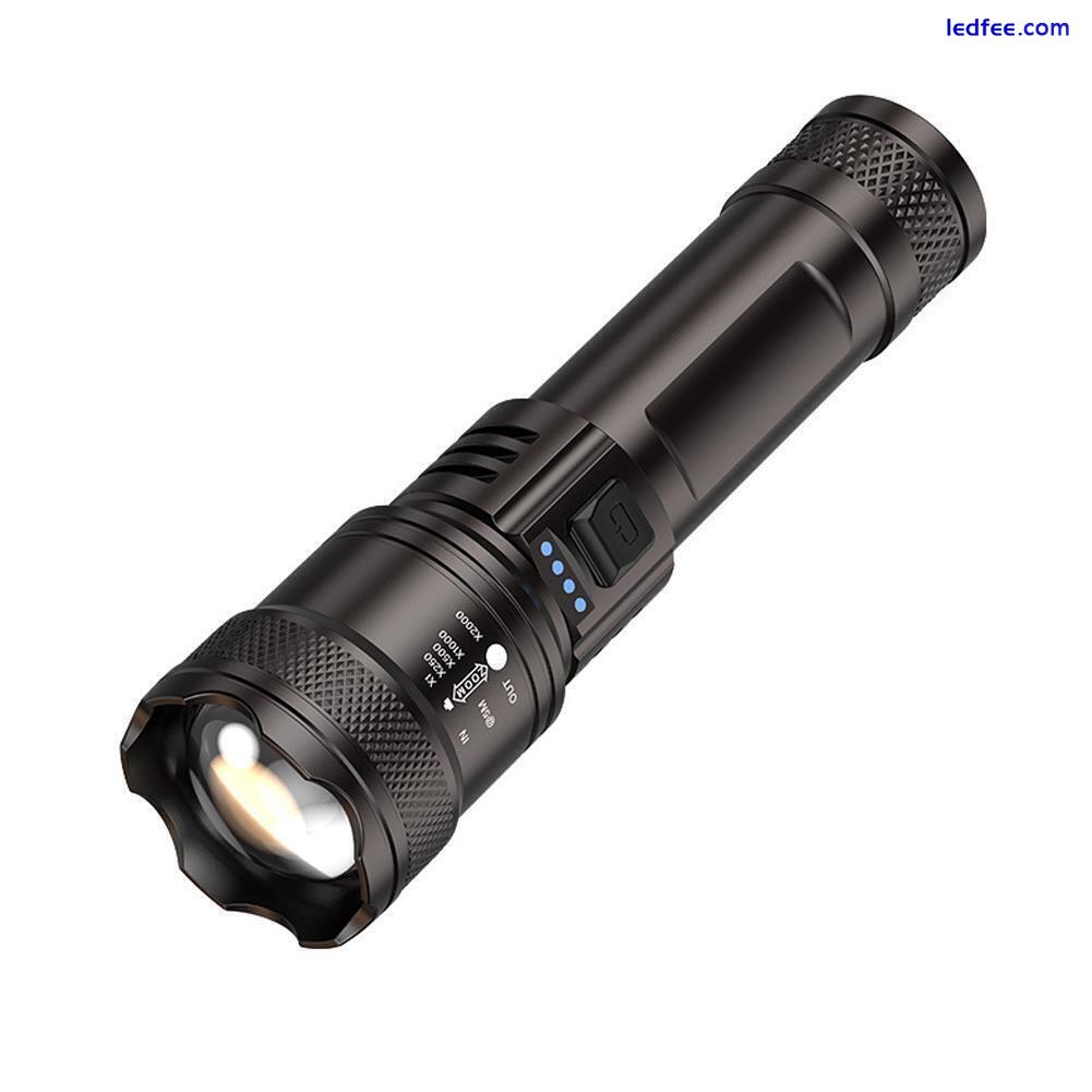 1200mah Telescopic Zoom LED Flashlight Super Bright Lamps Torch USB O4T5 4 