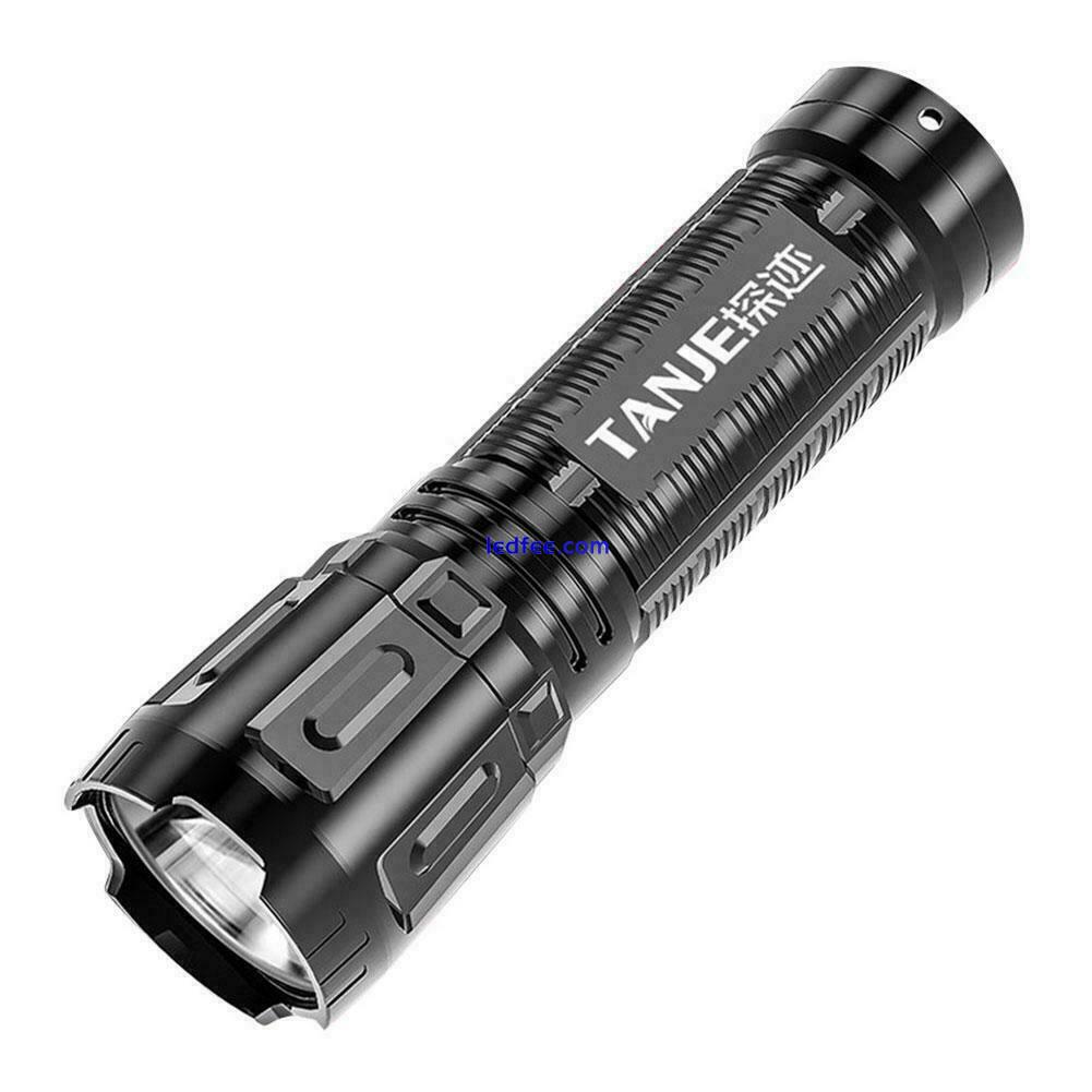 Super-Bright LED Tactical Flashlight USB Rechargeable With Torch Battery B7 5 