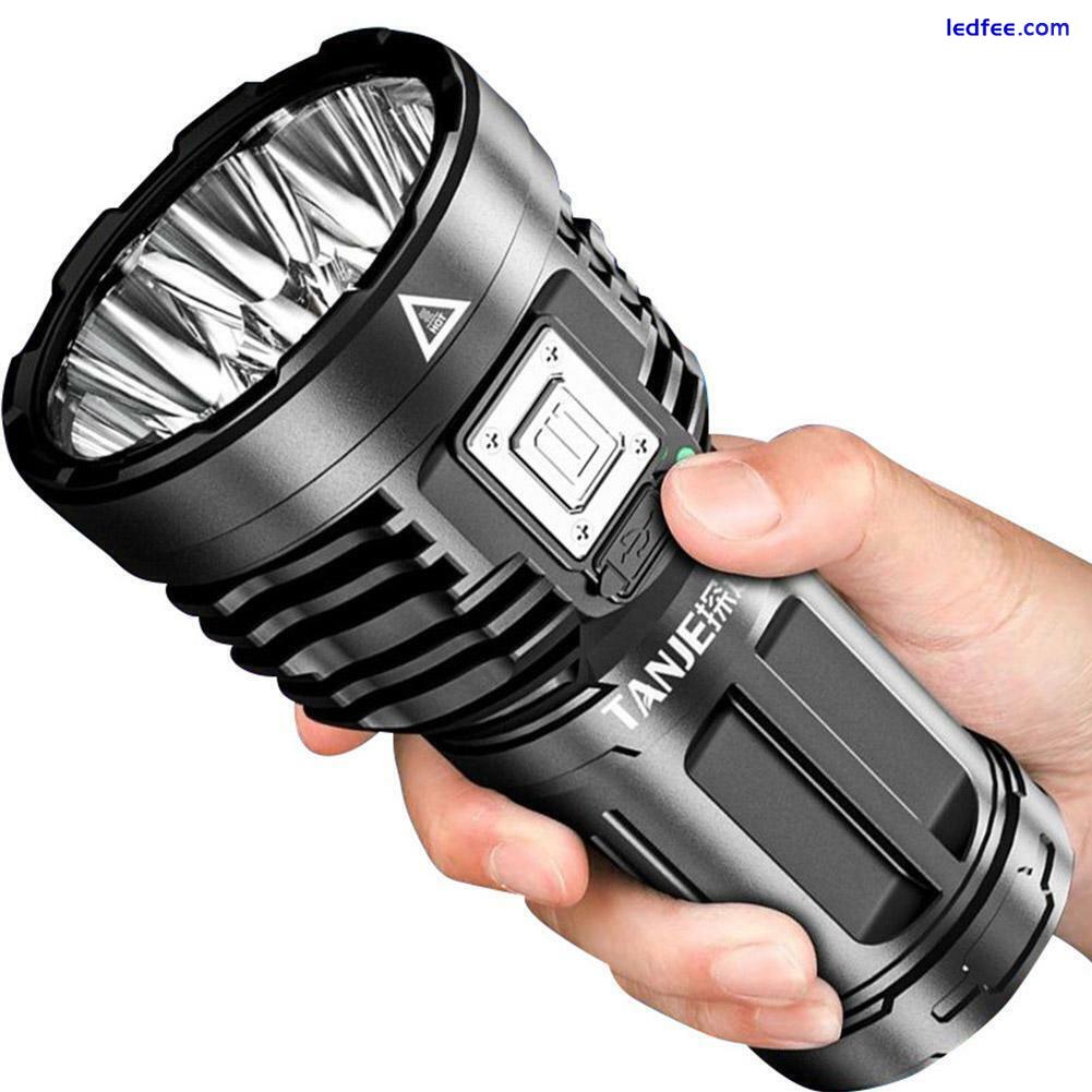 SUPER Bright 12000000LM Flashlight 8 LED USB Rechargeable Flashlights 2 