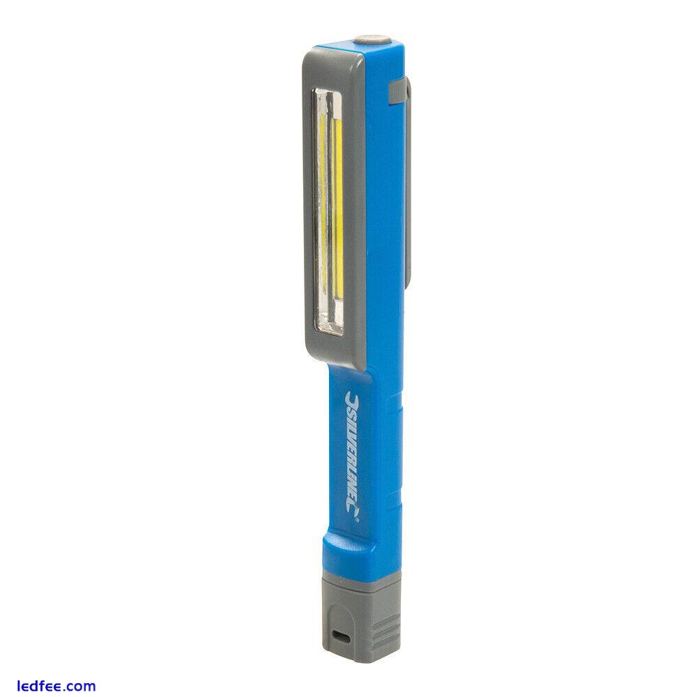 Silverline Cob Led Penlight Pocket Torch 150 Lumen Inspection Light 3yr Warranty 1 