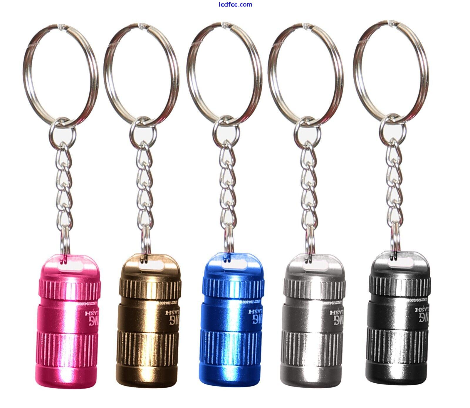 Mini LED Torch Keychain Flashlight Small Strong Aviation Grade Aluminium 0 